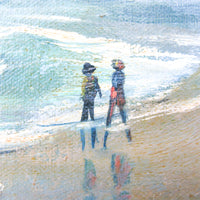 Painted Beach Scape Painting with People