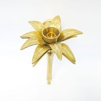 Pineapple Palm Brass Wall Sconce Candelabra Candle Holder