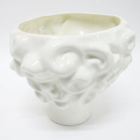 White Ceramic Womans Face Vase C. Mallorca Felanitx  Pottery