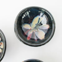 3 Small Ceramic Pinch Bowls with Vibrant Glaze Finish