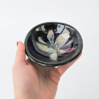 3 Small Ceramic Pinch Bowls with Vibrant Glaze Finish