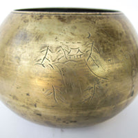 Asian Brass Vase Plant Pot