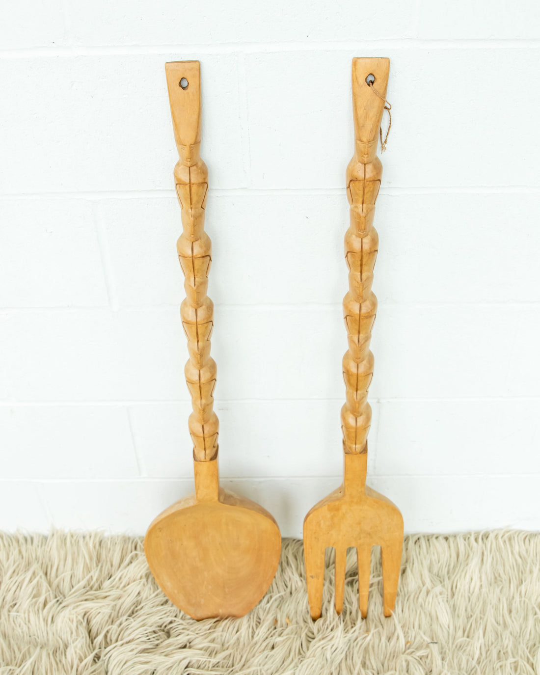 Neutral Fork and Spoon Wall Art