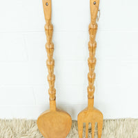 Neutral Fork and Spoon Wall Art