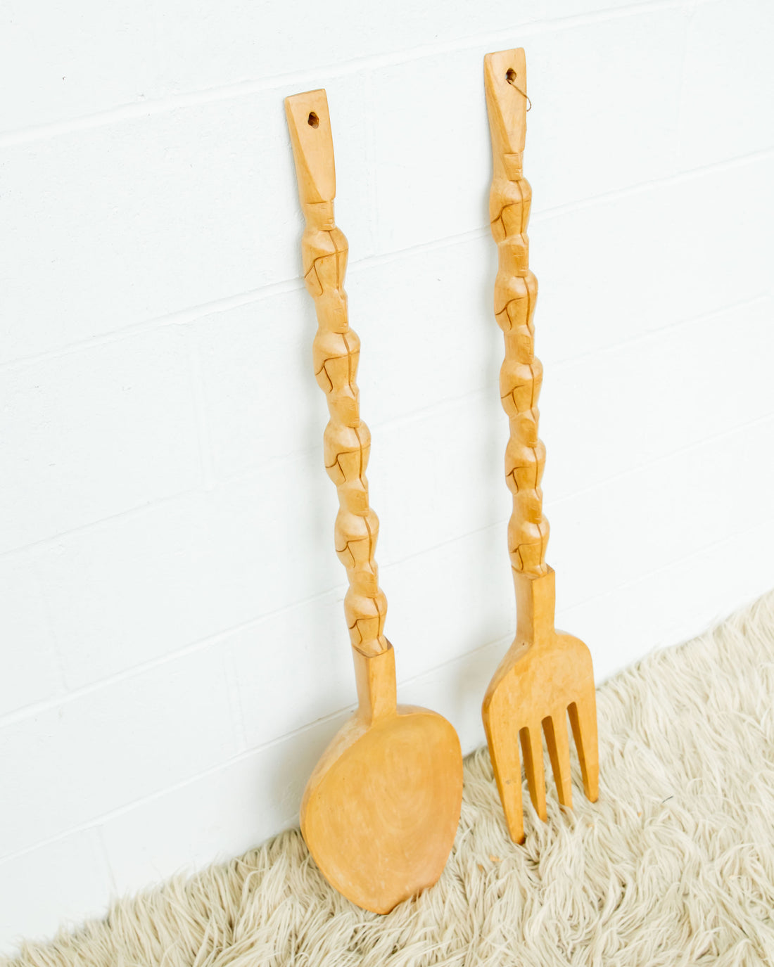 Neutral Fork and Spoon Wall Art