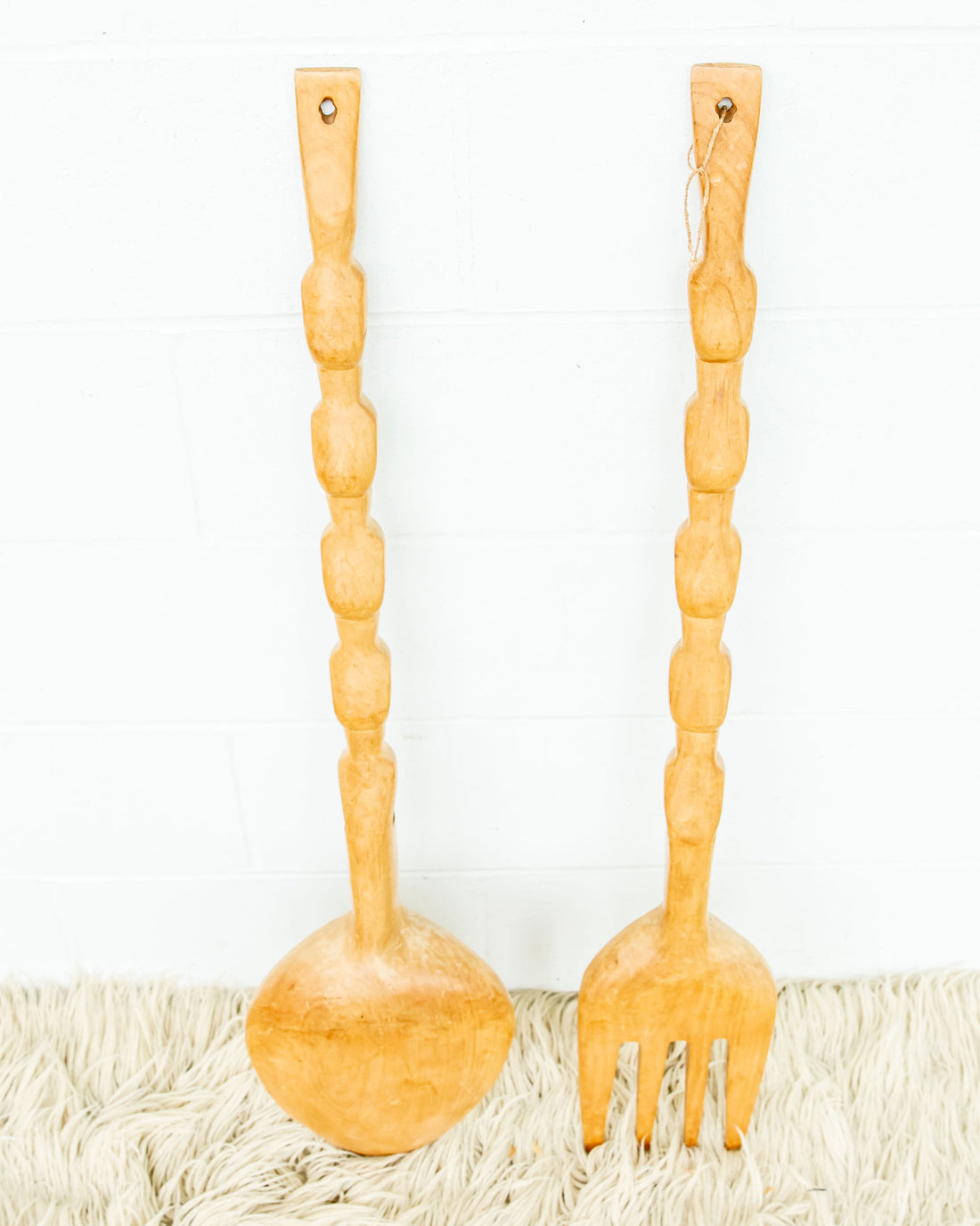 Neutral Fork and Spoon Wall Art