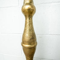 Set of 2 Tall Brass Moroccan Lamps