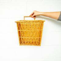 Rattan Woven Rectangular Wall basket Organizer