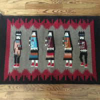 Vintage Native American Textile Woven Wool Wall Art/Rug