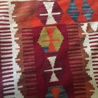 Turkish Kilim Hand Woven Rug (dyed with vegetable coloring)