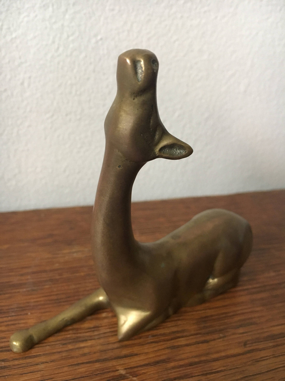 Vintage Solid Brass Deer Statue