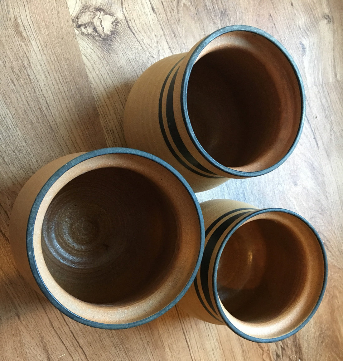2 Left!!! Neutral Earthenware Ceramic Pottery Canisters (Sold Separately)