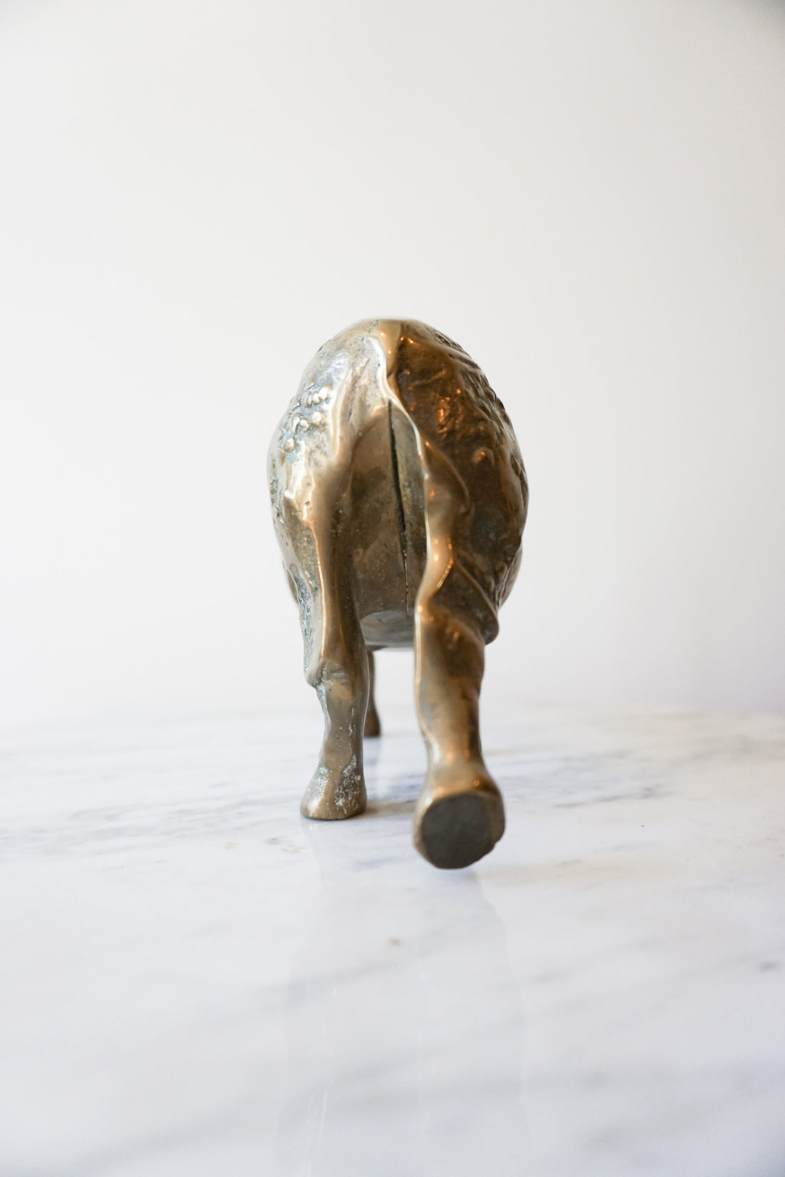 Vintage Solid Brass Rhino