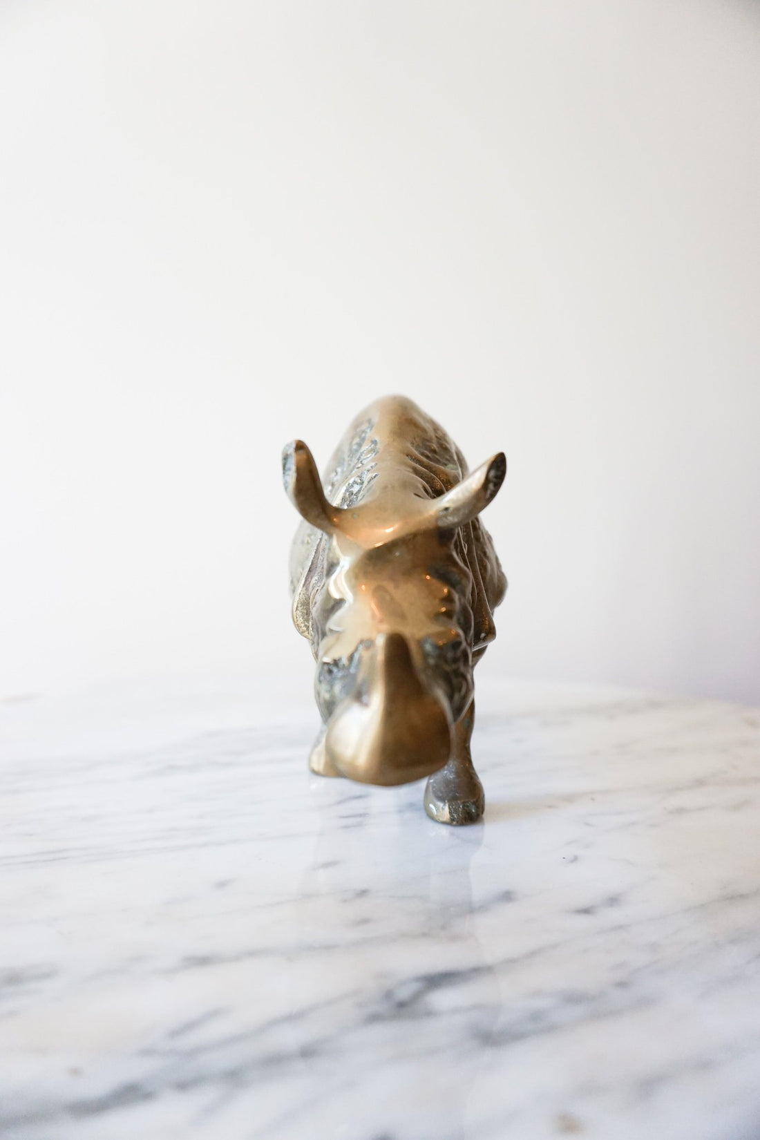 Vintage Solid Brass Rhino