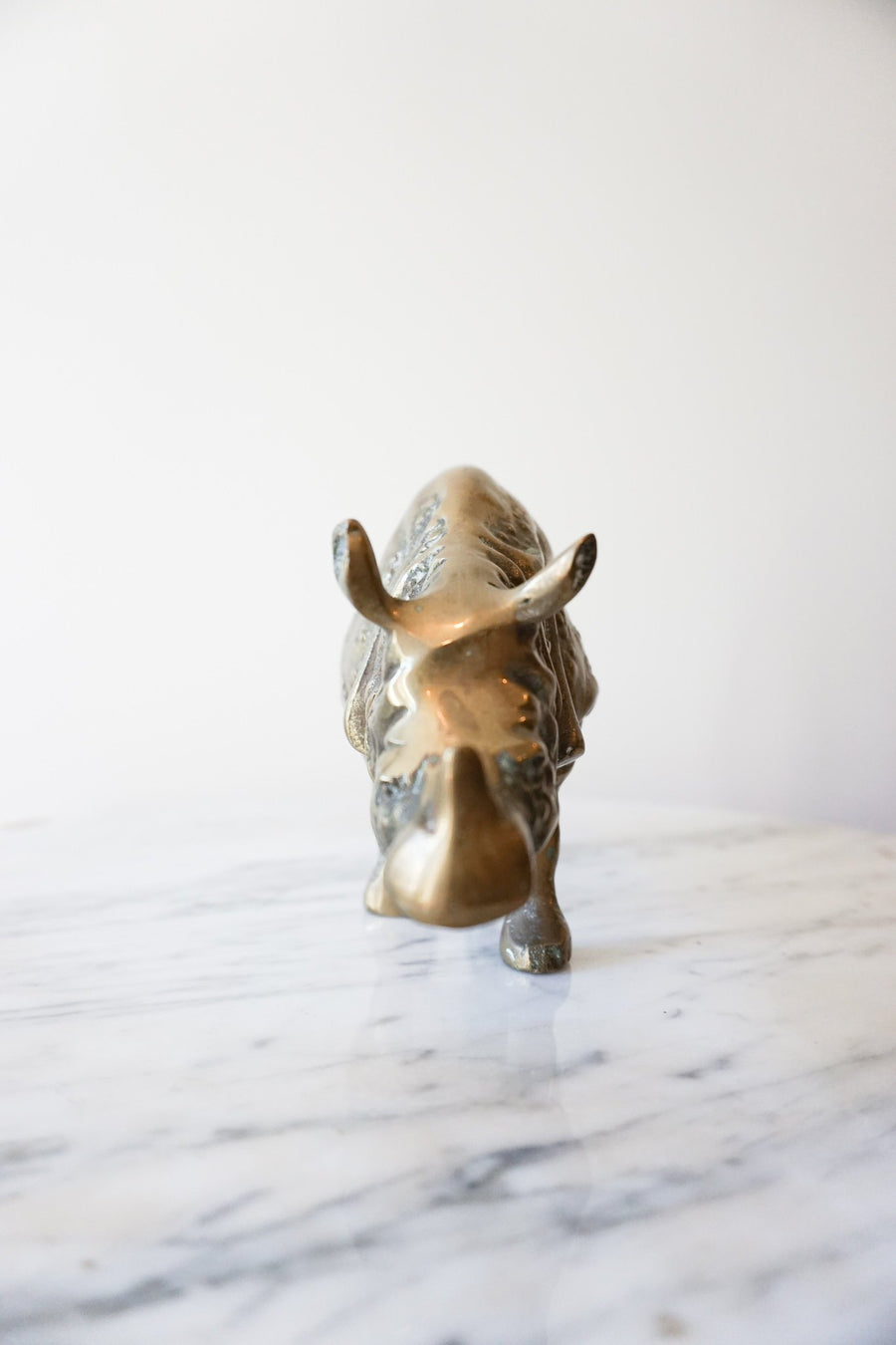 Vintage Solid Brass Rhino