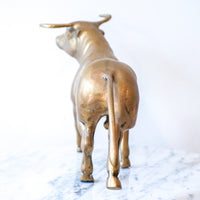 Vintage Semi-Solid Brass Bull
