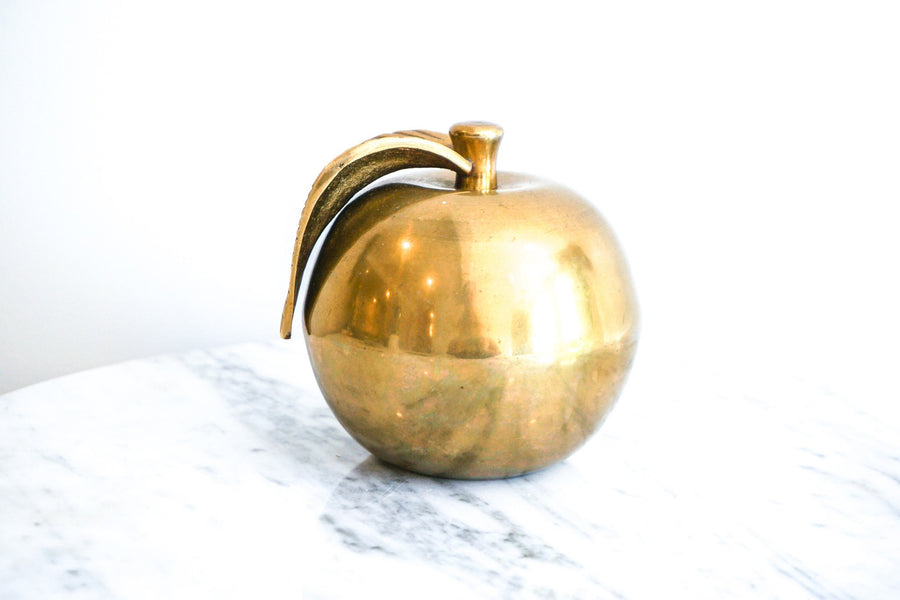 Brass Apple Statue Sculpture