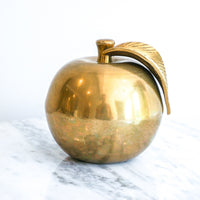 Vintage Decorative Solid Brass Apple