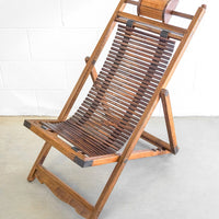 Folding Teak Lounge Chair from Thailand