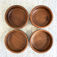 Wood Salad Bowl Set of Five