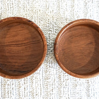 Teak Wood Bowl Set with Serving Utensils Made in Thailand by Dolphin