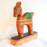 Hand Carved Wooden Horse Made In India