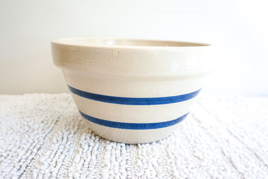 Roseville Crock Pottery Bowl Pitcher and Utensil Holder (Sold Separately)