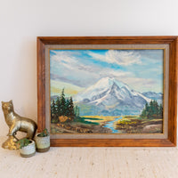 Mount Adams Landscape Painting Framed Wall Art