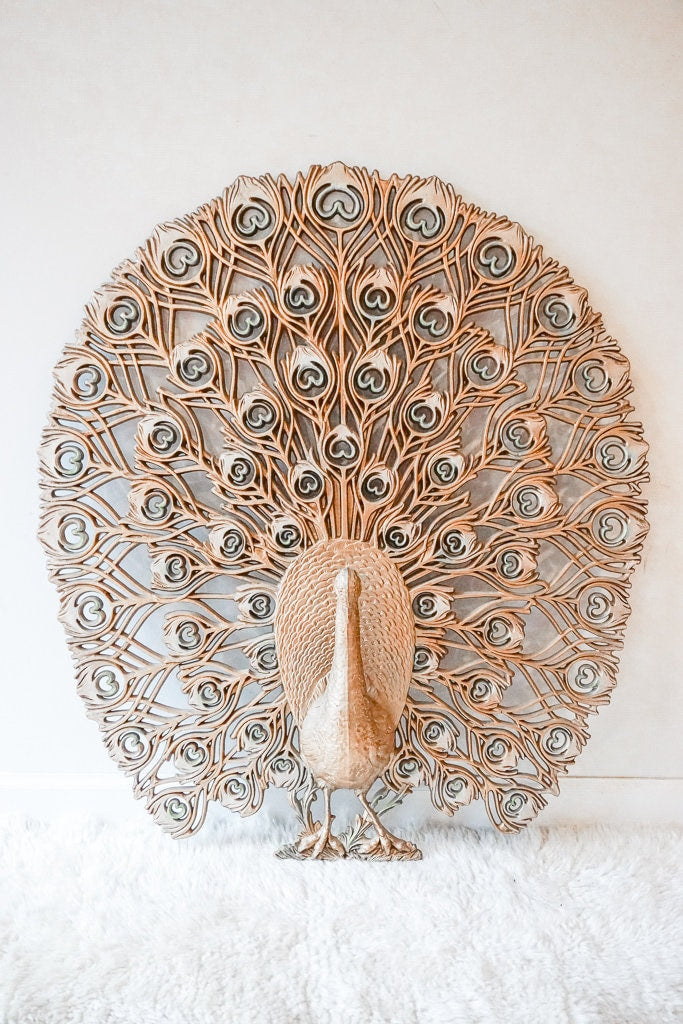 Burwood Peacock Wall Art Made in the USA
