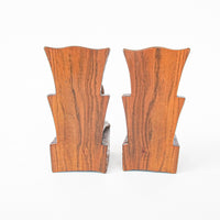 Solid Wood Lion Bookends