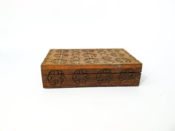 SOLD OUT - Bohemian Hand Carved Wooden Jewelry Trinket Box