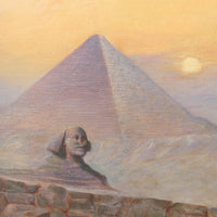 Albert Salzbrenner Egyptian Desert Landscape Oil Painting Framed Wall Art
