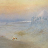 Albert Salzbrenner Egyptian Desert Landscape Oil Painting Framed Wall Art