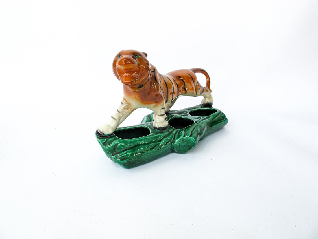 Ceramic Tiger Planter Statue