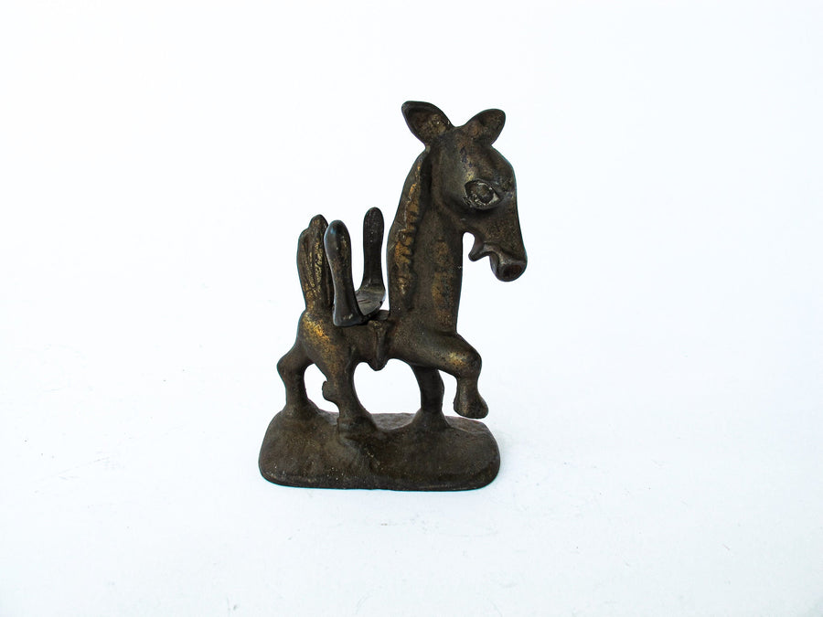 Donkey Cigarette Holder - Antique Cast Metal