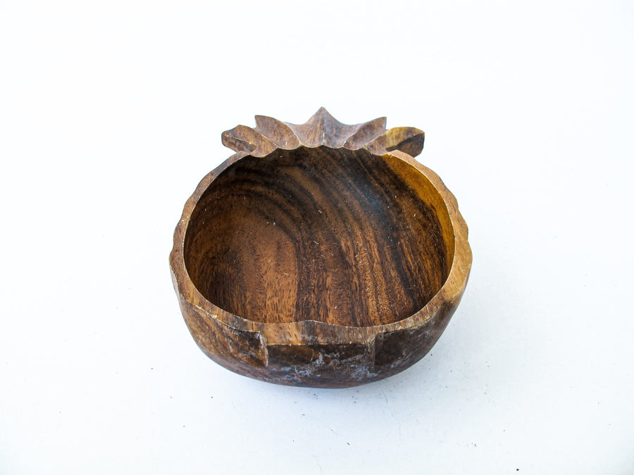 Hilo Hattie Hawaiian Teak Wood Pineapple Dish Bowl Tray