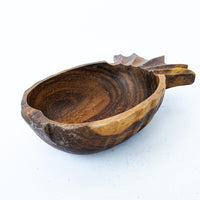 Hilo Hattie Hawaiian Teak Wood Pineapple Dish Bowl Tray