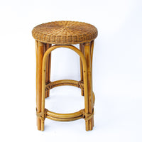 Wicker Barstool Plant Stand