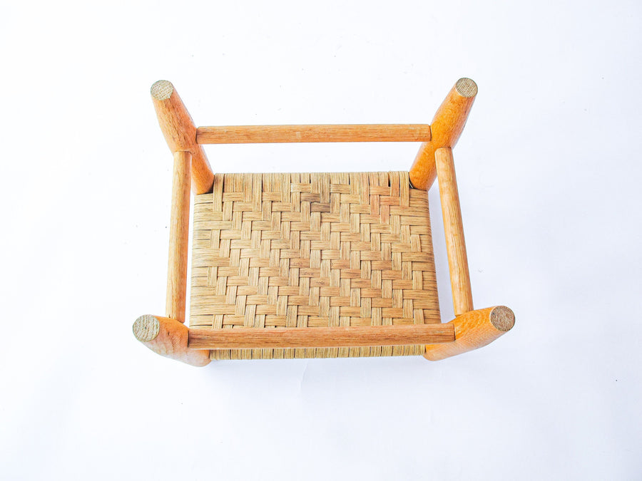 Flint Wood Stool  Bench Ottoman
