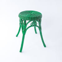 Wicker Plant Stand Stool Side Table