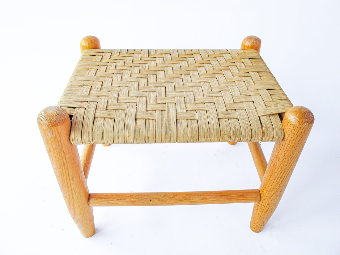 Flint Wood Stool  Bench Ottoman
