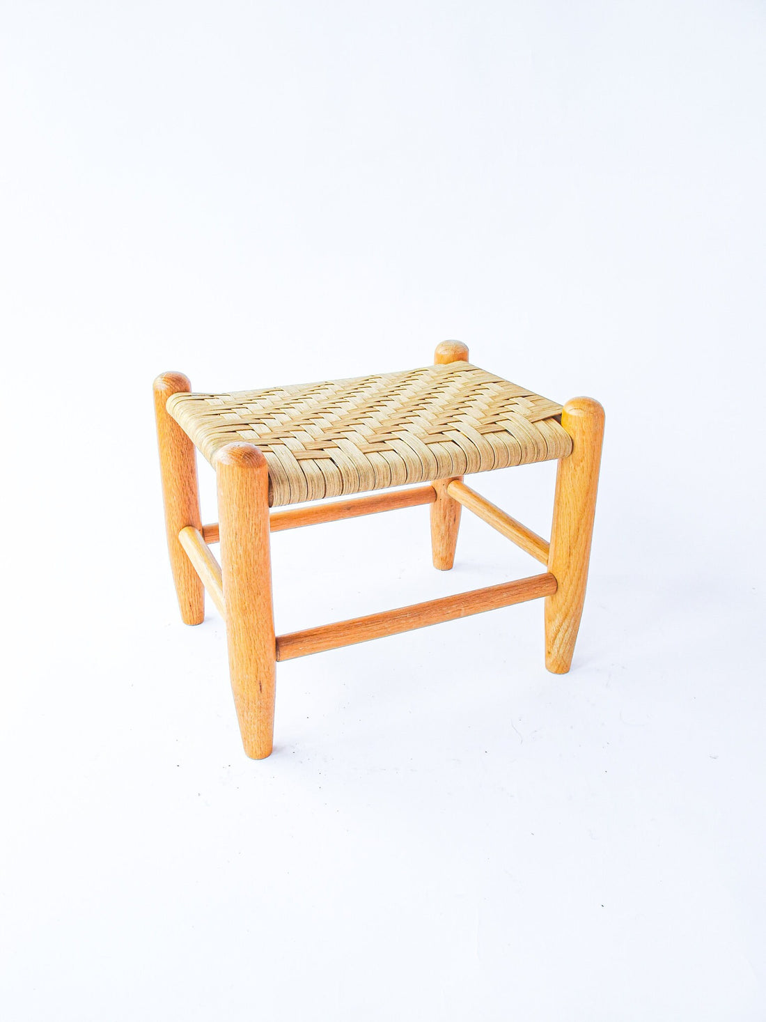 Flint Wood Stool  Bench Ottoman