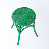 Wicker Plant Stand Stool Side Table