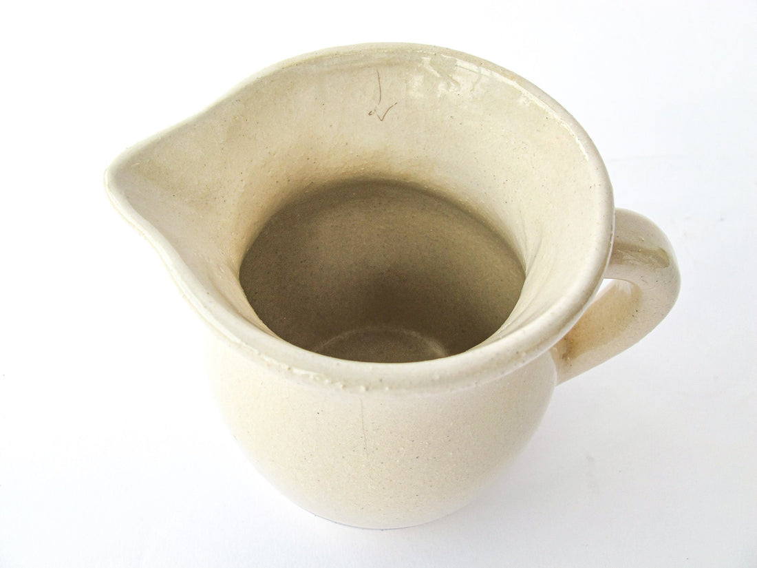 Roseville Crock Ceramic Clay Creamer Pitcher