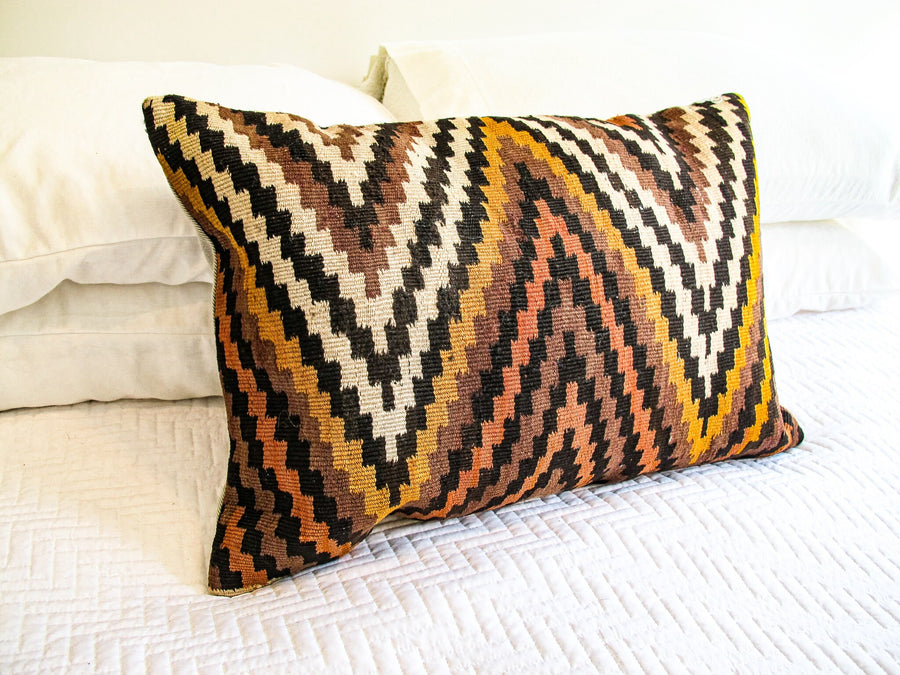 Chevron Kilim Lumbar Pillow