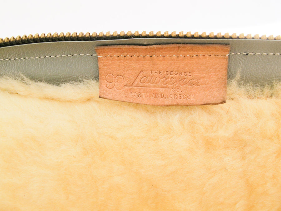The Gorge Laurence Tooled Leather Clutch with Sheep Skin Liner Made in Portland Oregon