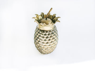 Brass Pineapple Canister Jar with Lid from India