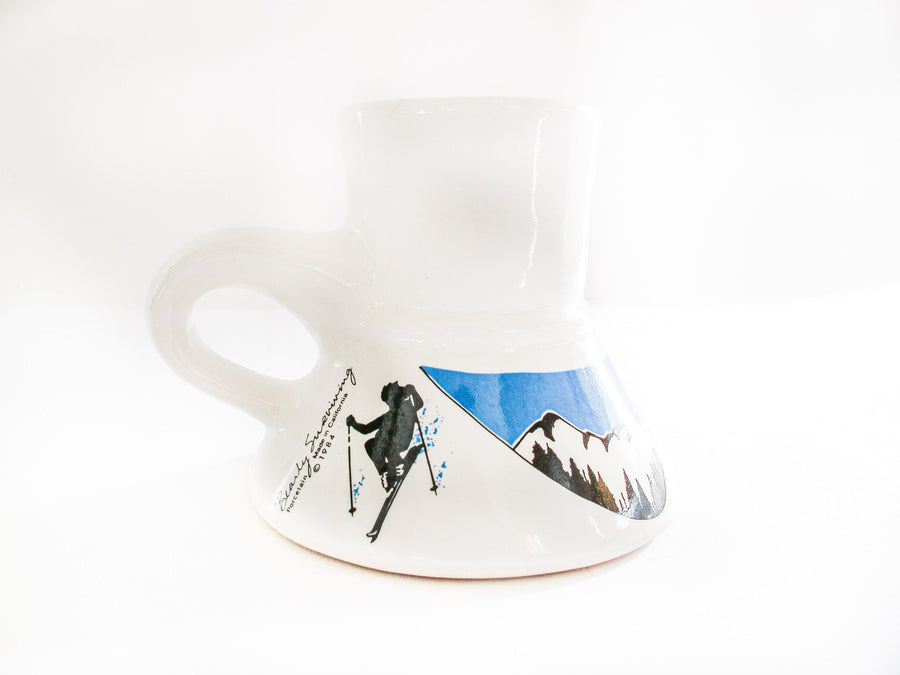 Bearly Surviving Porcelain Ski Dash Mug 1980's with Grip Bottom
