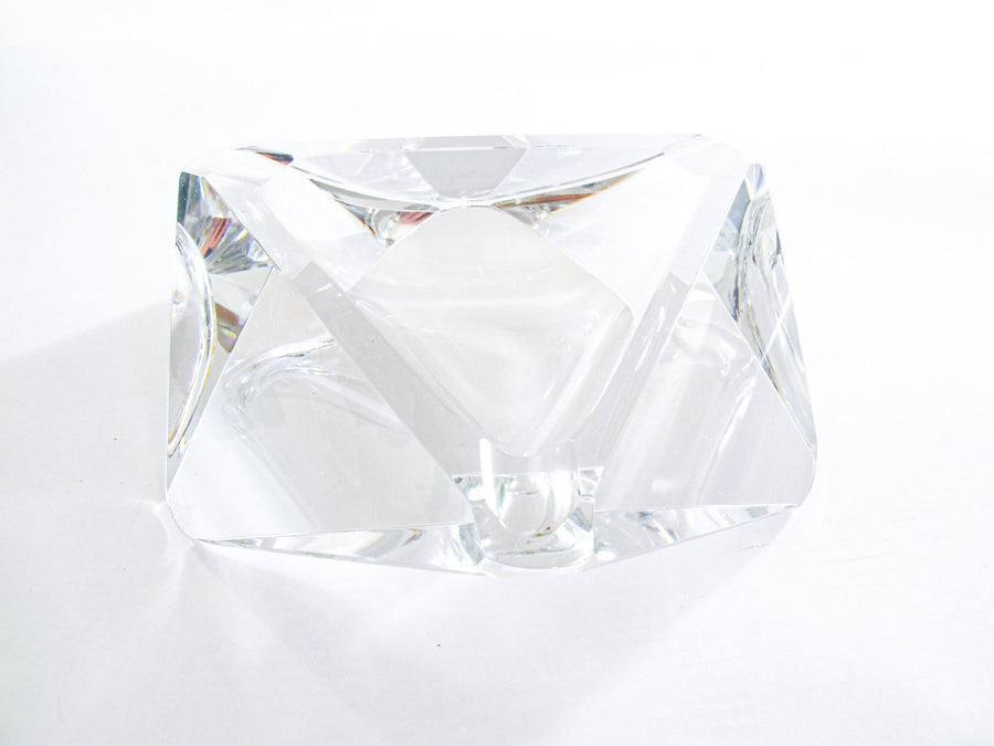 Crystal Glass Ashtray Dish