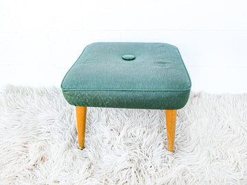 Nagahyde Midcentury Stool Bench Ottoman